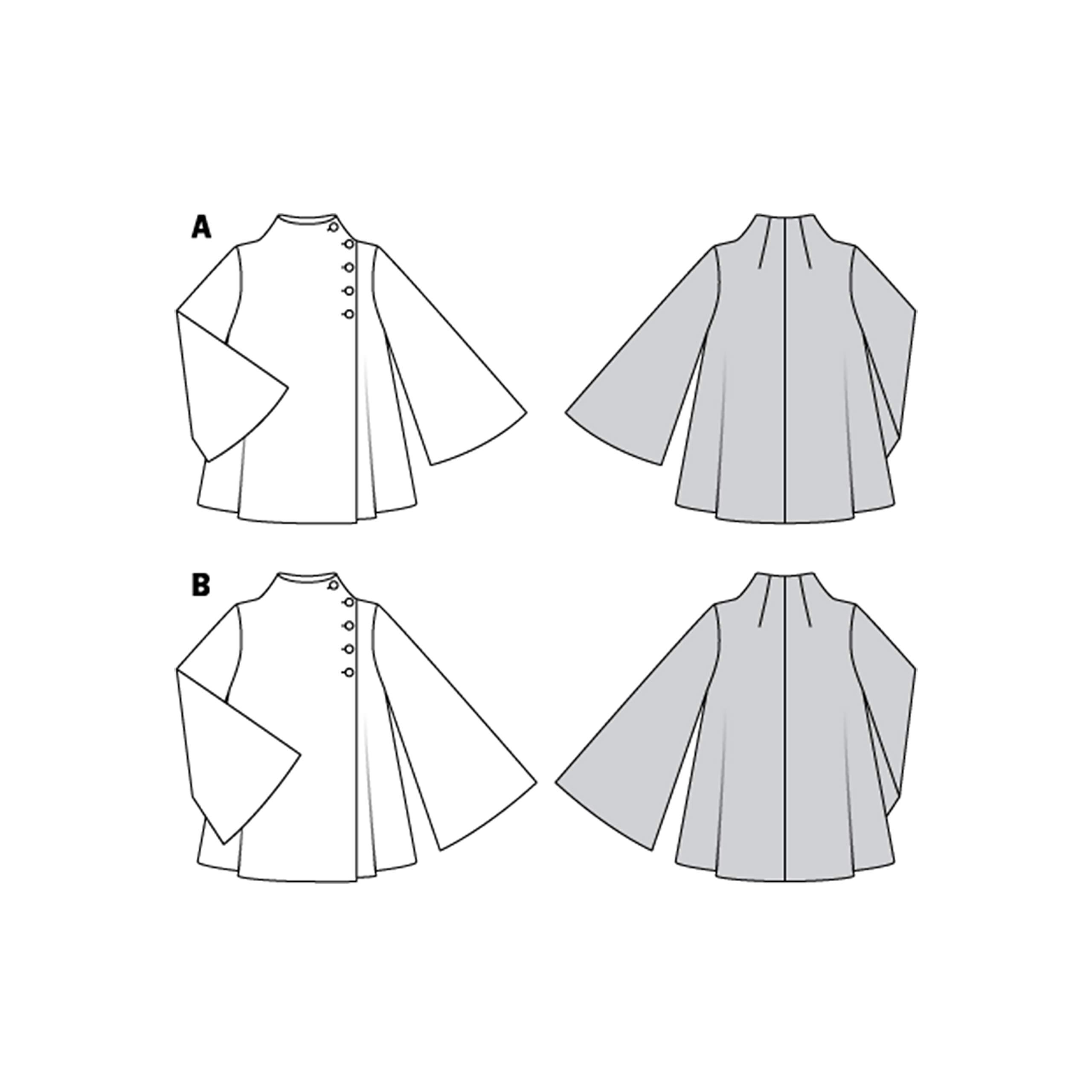 burda-schnittmuster-6275-damen-jacke-cape-jacke-gr-34-44-level-l2 image 3