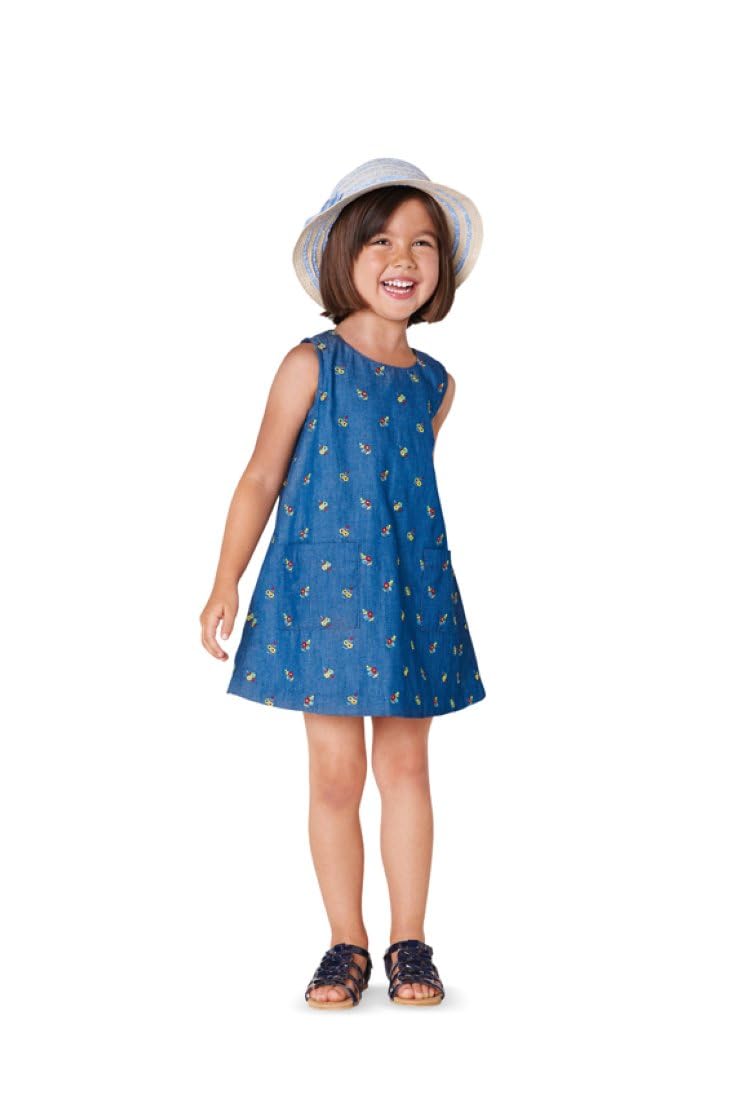 burda-style-9420-m-dchen-sommer-kleid-schnittmuster-gr-92-122 image 4