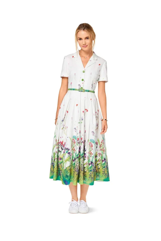 burda-style-schnittmuster-6520-damen-hemdblusenkleid-und-faltenrock-gr-34-46 image 1