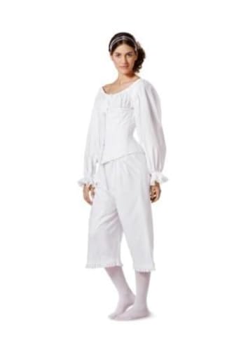 burda-style-7156-historische-unterw-sche-papierschnittmuster-nachthemd-pantalons image 8