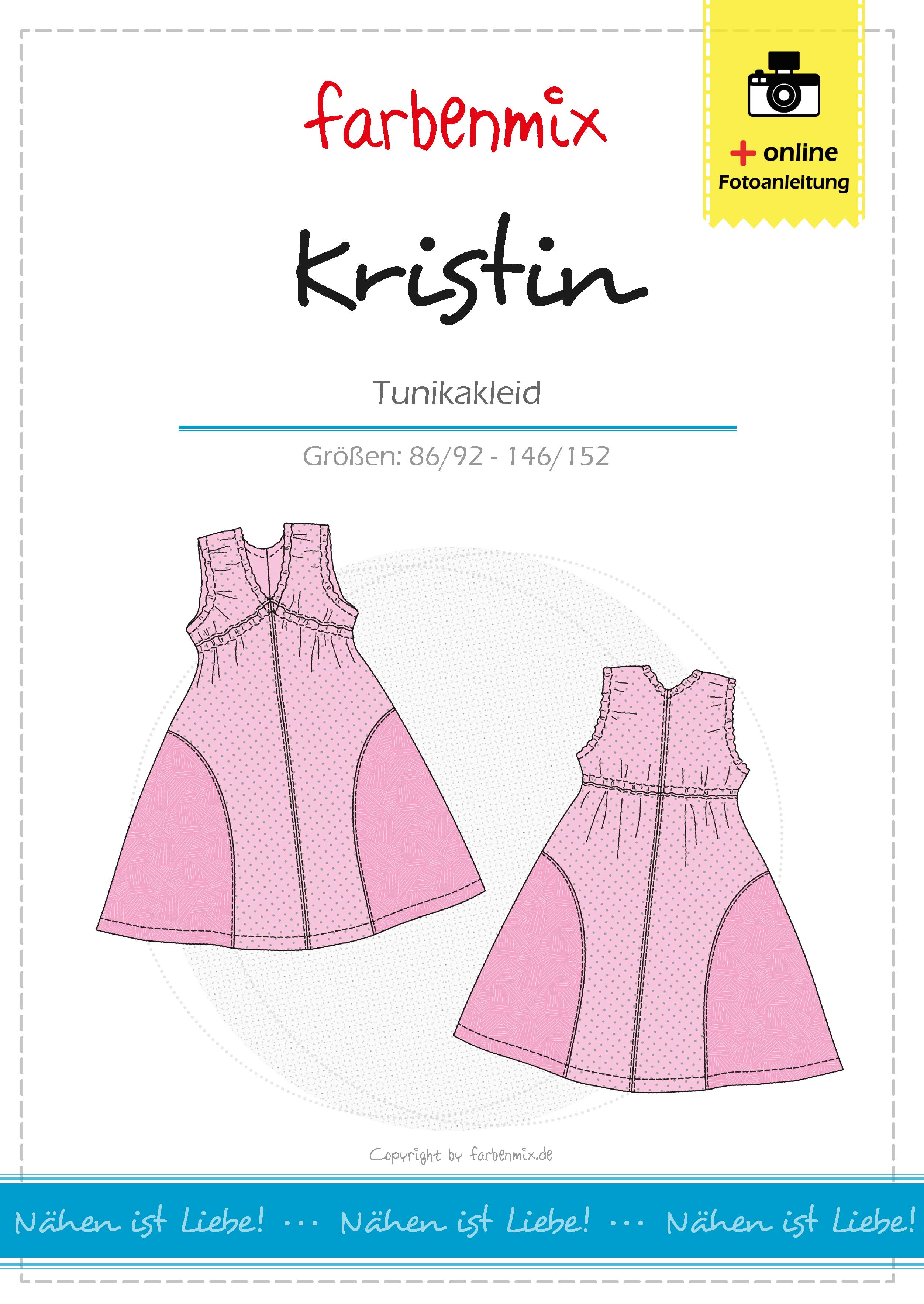farbenmix-kristin-rmelloses-kleid-schnittmuster-ebook image 1