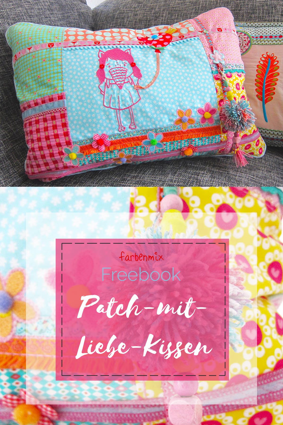 farbenmix-patch-mit-liebe-kissen-kreativ-ebook-patchwork-kissen-62x45-cm image 1