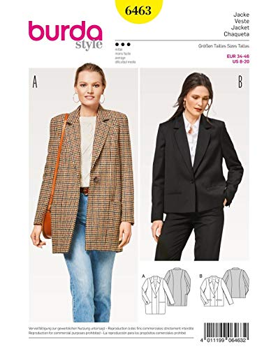 burda-style-6463-schnittmuster-damen-jacke-und-mantel-gr-34-46 image 6