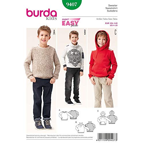 burda-kids-9407-schnittmuster-sweater-pulli-hoody-kinder-gr-104-140 image 3