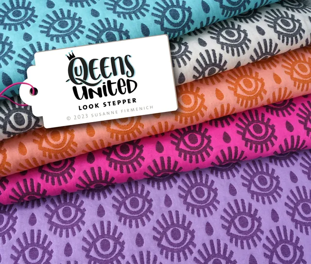 albstoffe-queens-united-look-stepper-bio-jacquard-stepper-meterware image 1
