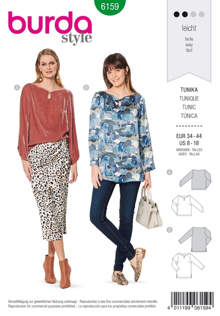 burda-style-6159-schnittmuster-tunika-damen-gr-34-44 image 8