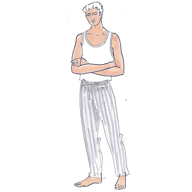 schnittmuster-berlin-pyjamahose-dean-herren-schnittmuster image 1