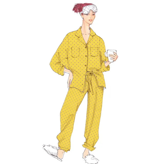 schnittmuster-berlin-pyjama-doris-devon-damen-pyjama-schnittmuster image 1