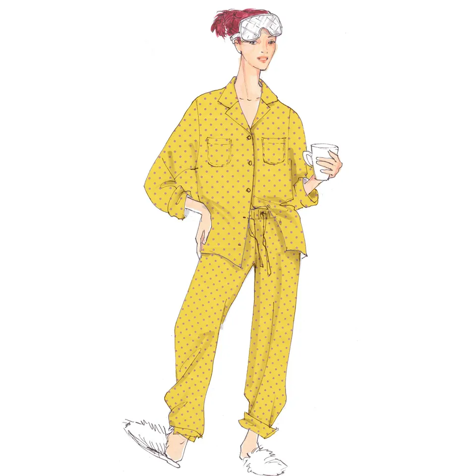 schnittmuster-berlin-pyjama-doris-devon-damen-pyjama-schnittmuster image 1