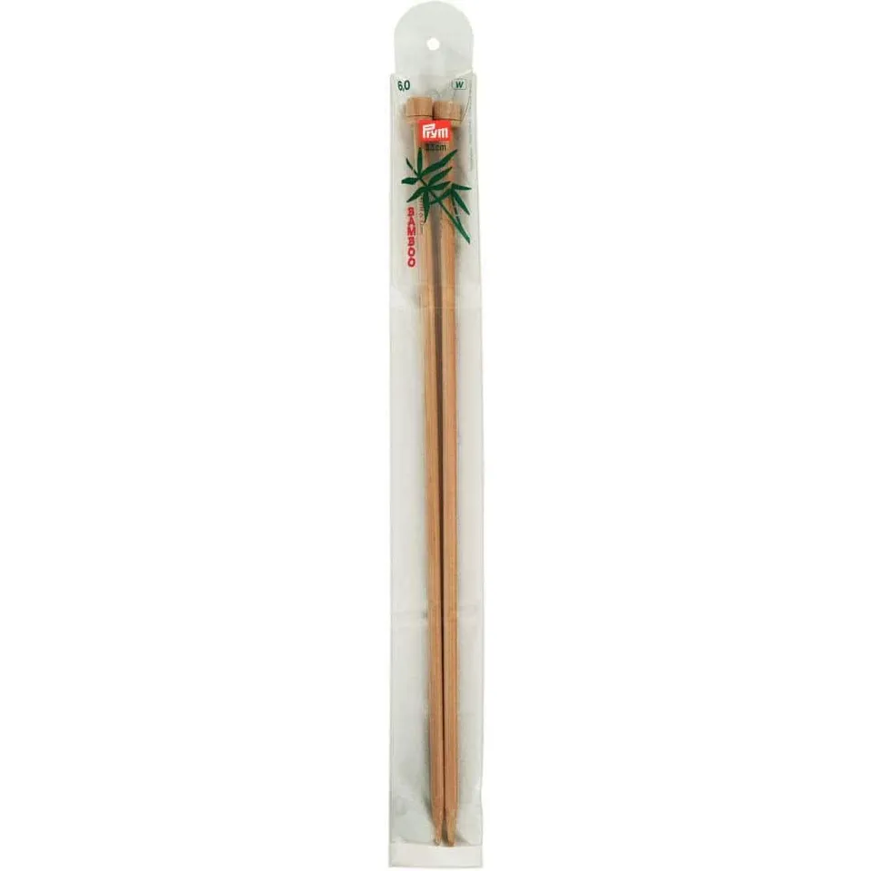 prym-221119-jackenstricknadeln-bambus-6-0-mm-x-33-cm-natur image 1