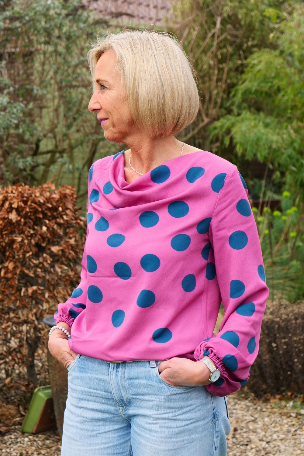 schnittmuster-berlin-besima-damen-wasserfallbluse-70er-gr-34-50 image 5