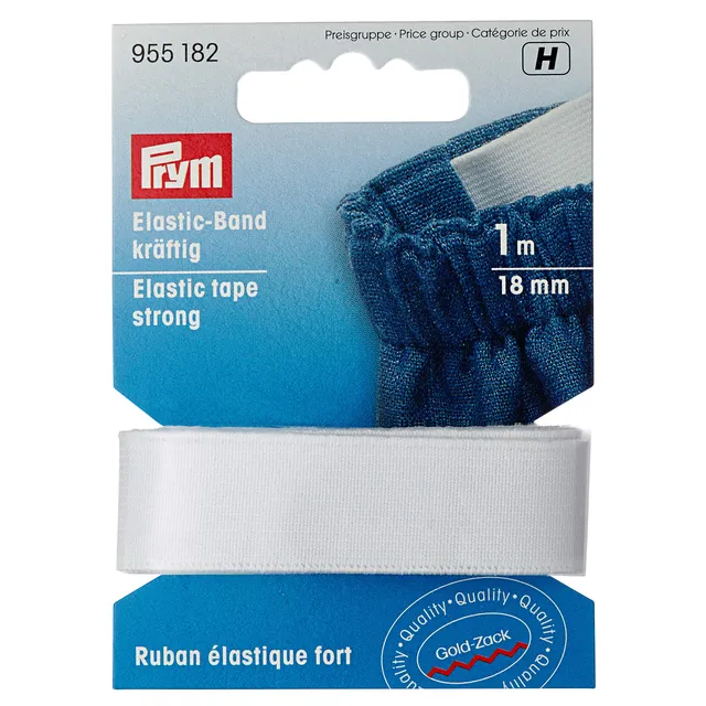 prym-955182-elastic-band-kr-ftig-18-mm-wei-einziehgummi image 1