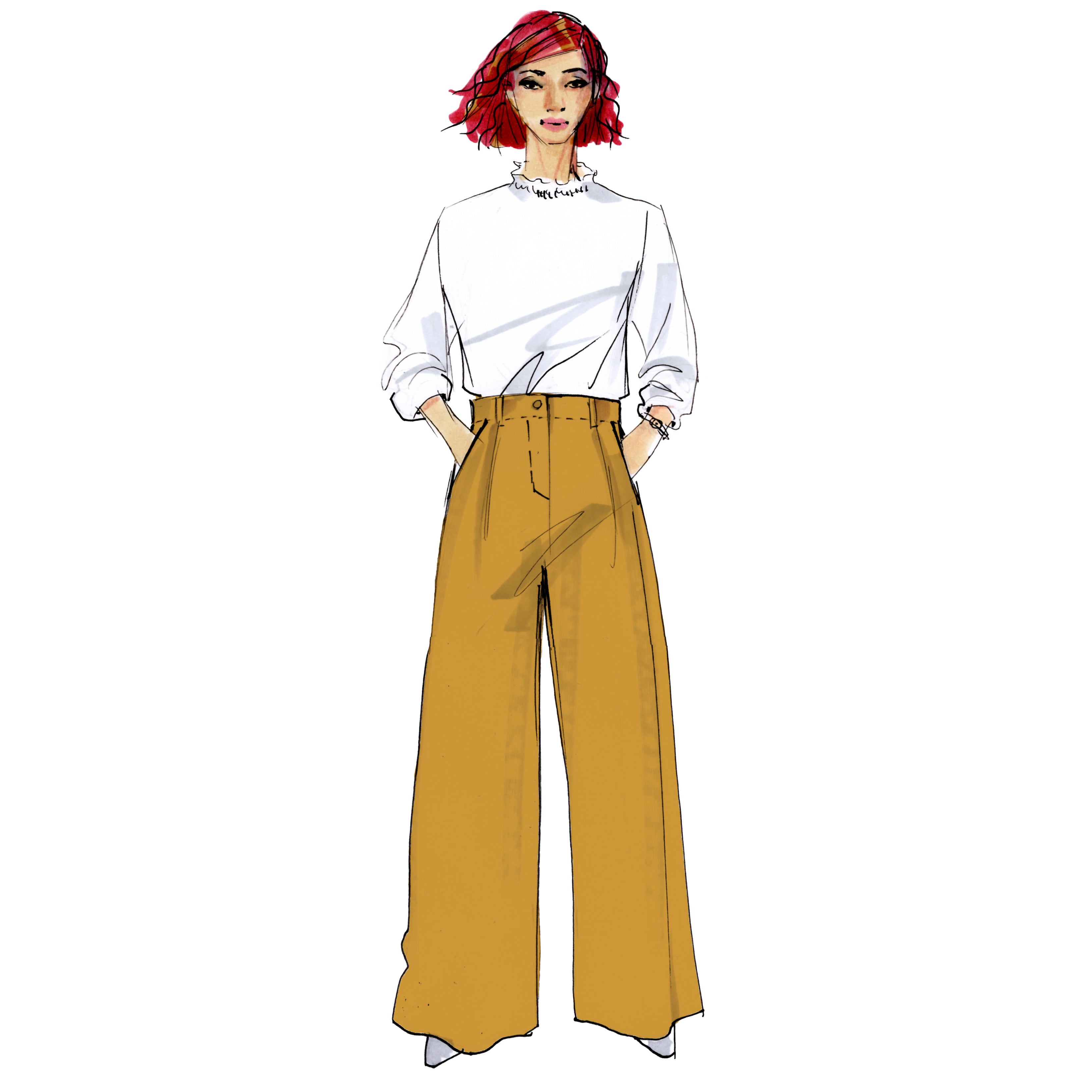 schnittmuster-berlin-premium-hose-eldorado-weite-bundfaltenhose-damen image 1