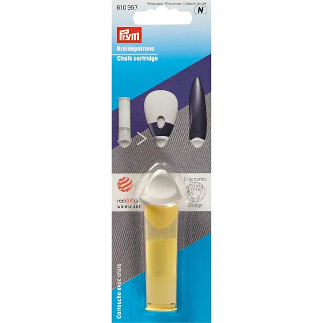 prym-610957-kreidepatrone-gelb-ergonomics-ersatzpatrone-f-r-kreiderad image 1