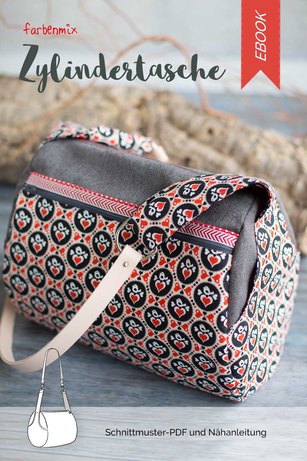 farbenmix-zylindertasche-schnittmuster-kreativ-ebook-umh-ngetasche image 1