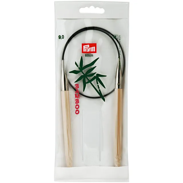 prym-rundstricknadel-bambus-60-cm-9-0-mm-natur image 1
