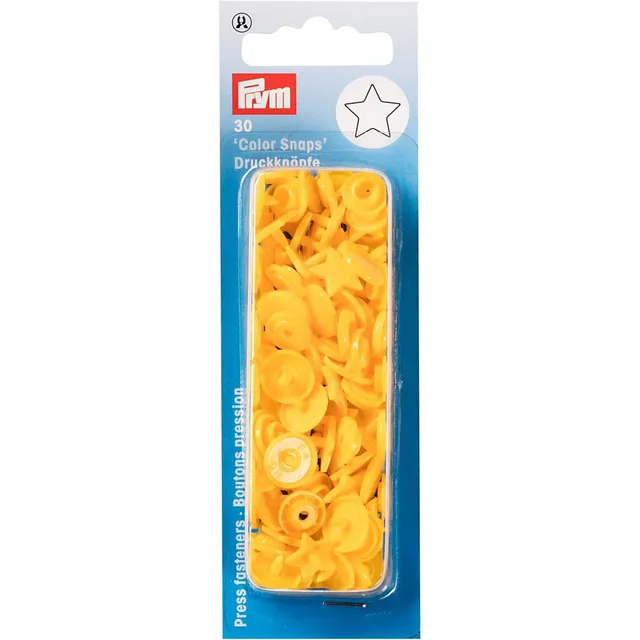 prym-color-snaps-n-hfrei-druckknopf-stern-gelb-one-size image 1