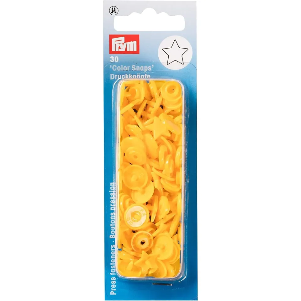 prym-color-snaps-n-hfrei-druckknopf-stern-gelb-one-size image 1