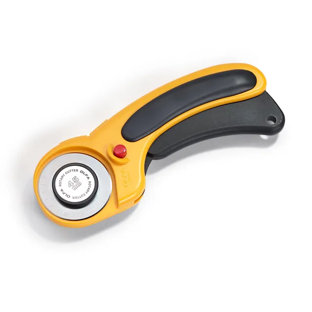 prym-611393-rollschneider-comfort-45-mm-ergonomisch-f-r-rechts-linksh-nder-gelb image 1