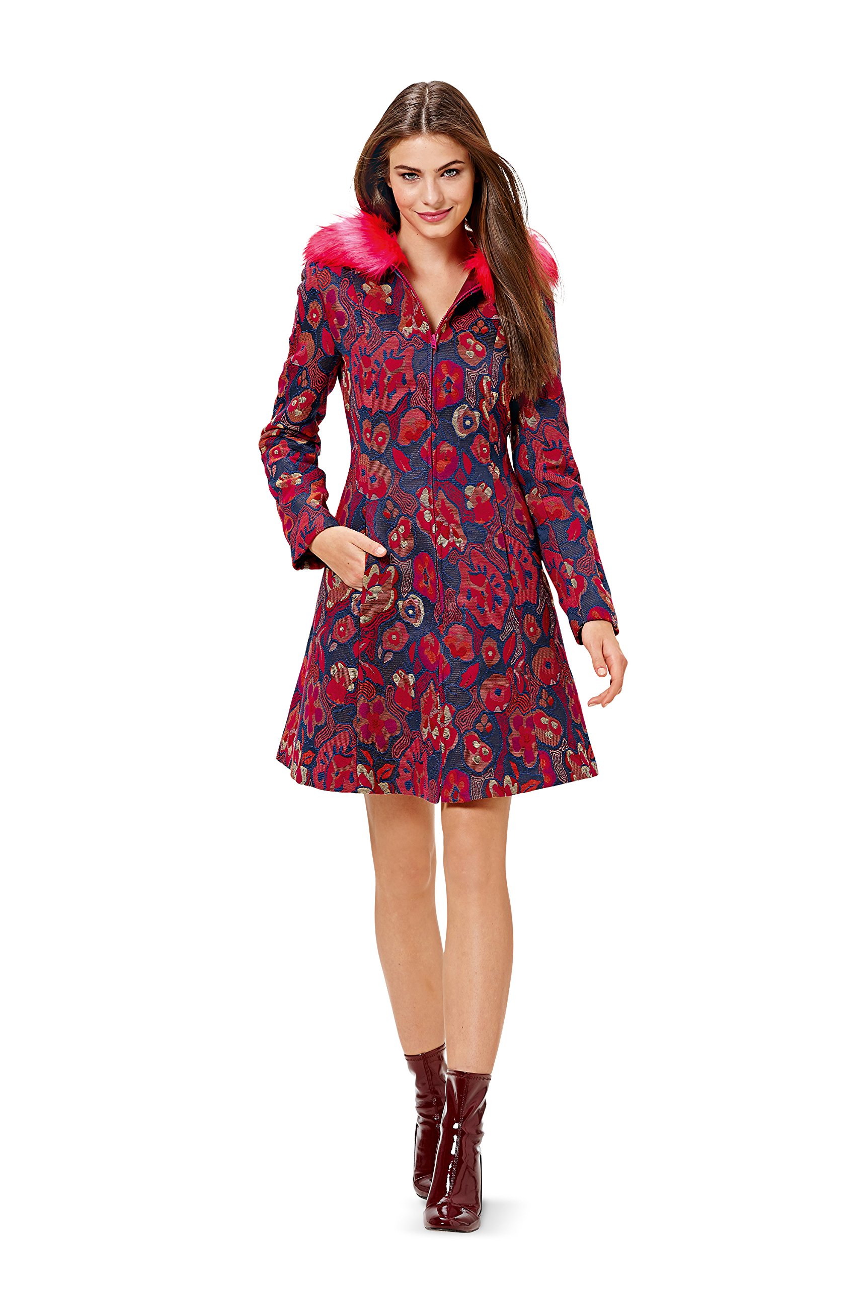 burda-style-b6596-schnittmuster-mantel-jacke-mit-kapuze-damen image 2