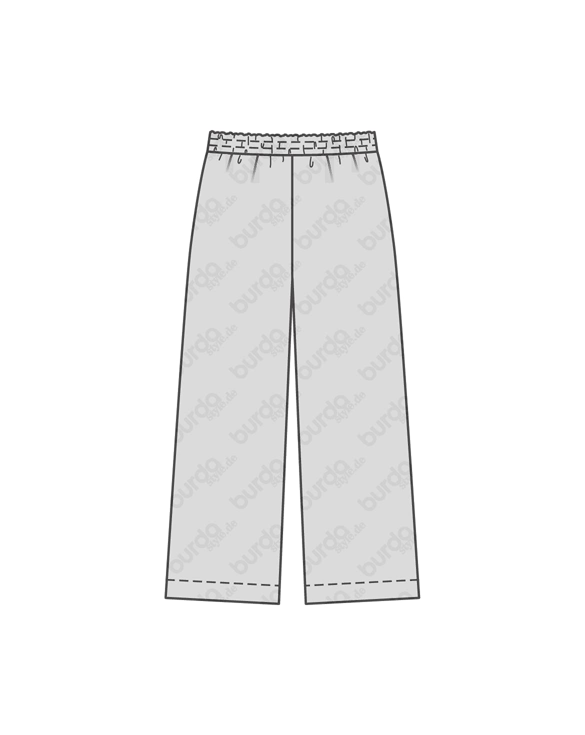 burda-style-6250-damen-schnittmuster-weite-hose-lang-und-kn-chellang-gr-34-44 image 8
