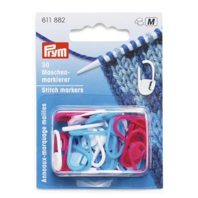 prym-maschenmarkierer-pink-blau-30-st-ck-verschlie-bar image 1