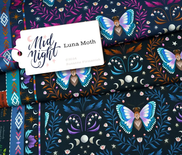 albstoffe-midnight-luna-moth-bio-sweat-meterware image 1
