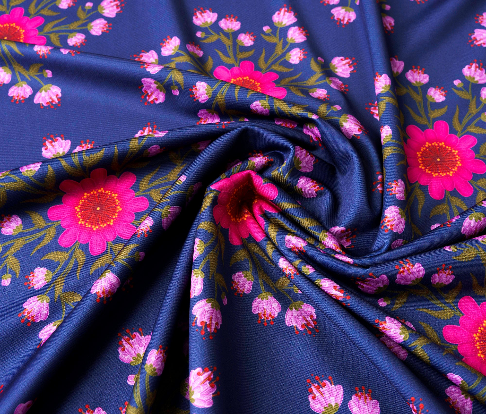 albstoffe-performance-flower-circle-navy-activewear-stoff-meterware image 2