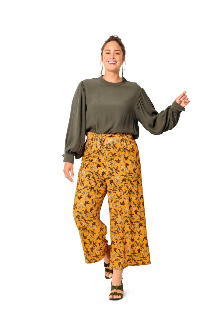 burda-style-6017-schnittmuster-culottes-mit-gummizug-damen-gr-44-54 image 4