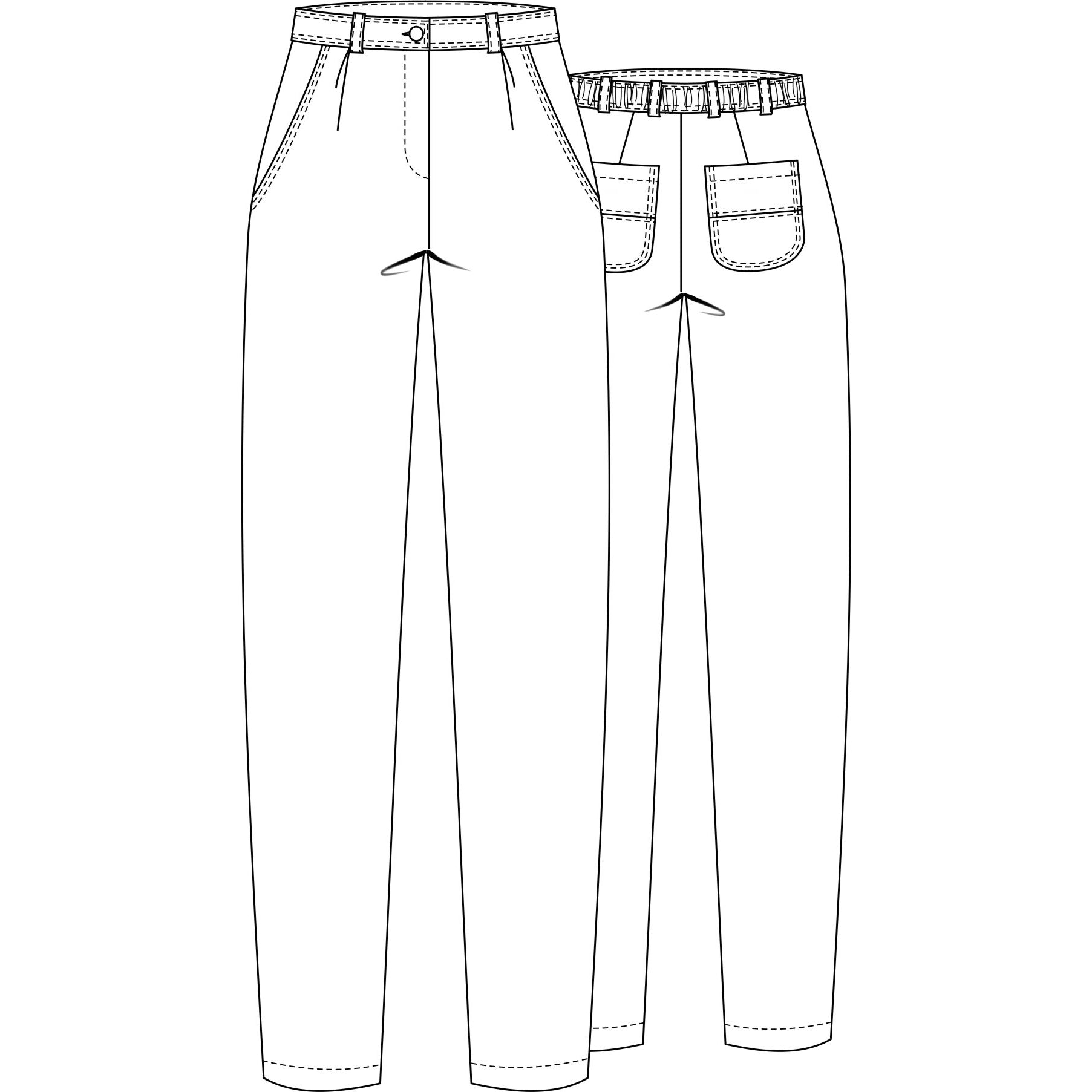 schnittmuster-berlin-highwaist-hose-cke-damen-schnittmuster image 2