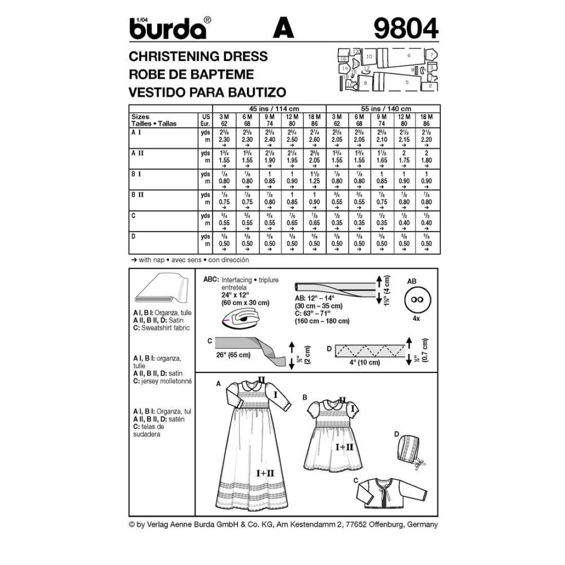 burda-style-9804-schnittmuster-kinder-taufkleid-mit-jacke-und-m-tze-gr-62-86 image 5