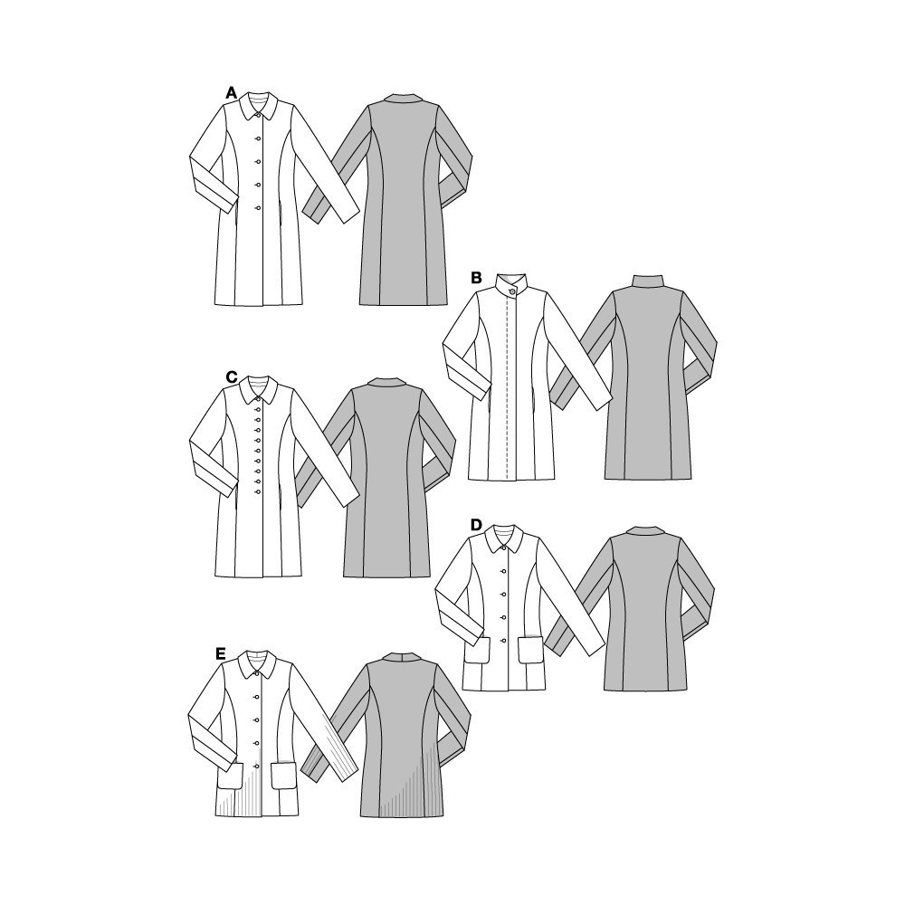 burda-style-8292-schnittmuster-damen-mantel-gr-36-46-papierschnitt image 3