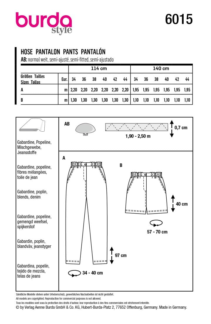 burda-style-schnittmuster-6015-denim-hosen-lang-und-kurz-damen-gr-34-44-n-hlevel image 6