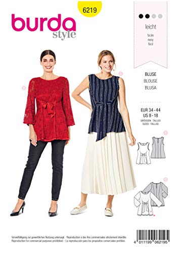 burda-6219-schnittmuster-damen-blusen-shirt-gr-34-44-level-2-f-r-anf-nger image 4