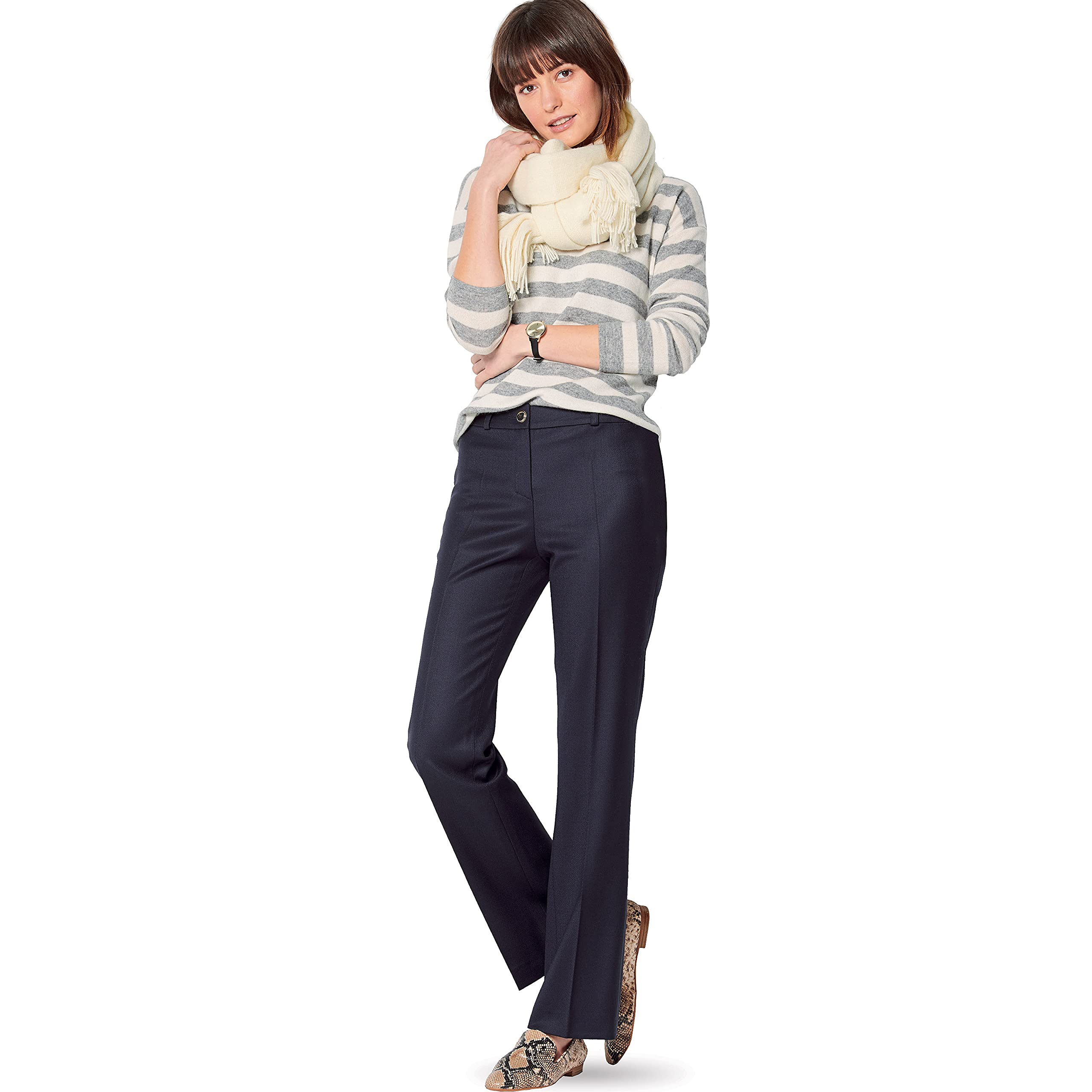 burda-style-schnittmuster-set-damenhose-gerade-geschnitten-gr-34-44 image 4