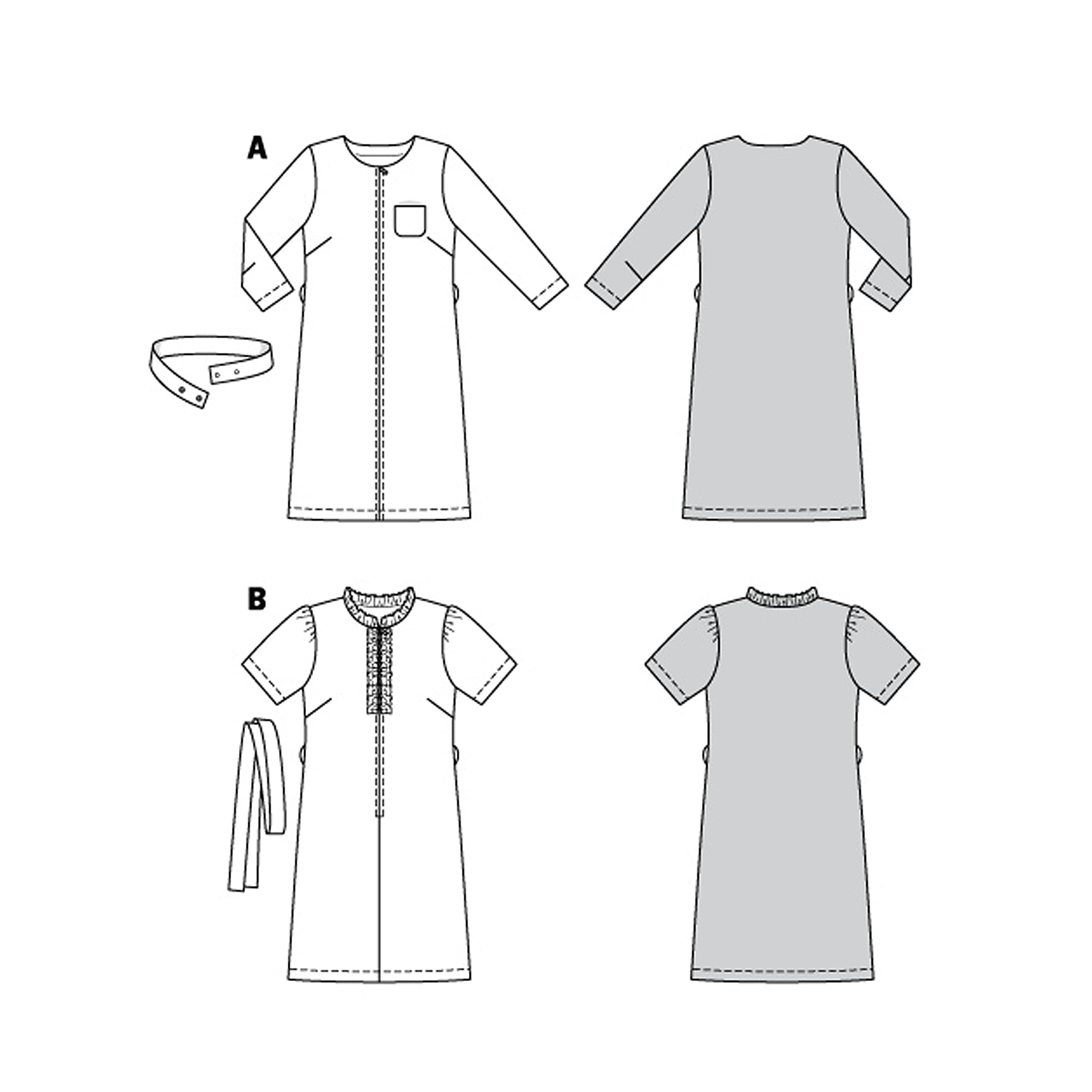 burda-style-schnittmuster-set-figurbetonte-kleider-mit-g-rtel-damen-gr-34-44 image 7