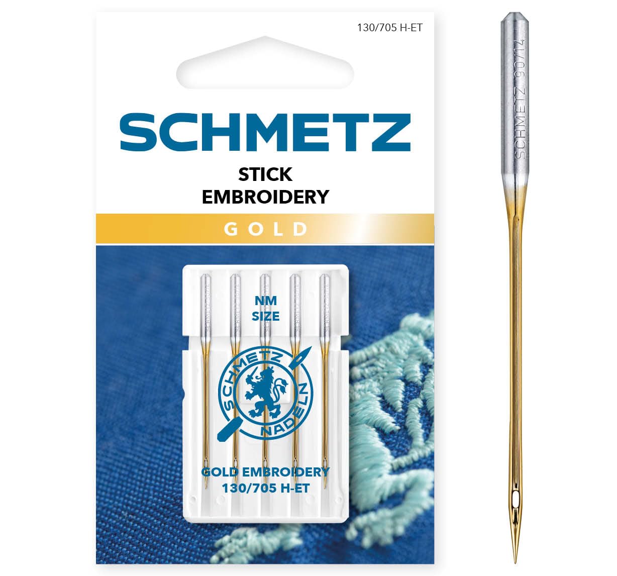 schmetz-gold-stick-embroidery-90-14-n-hmaschinennadeln-5-st-ck image 1