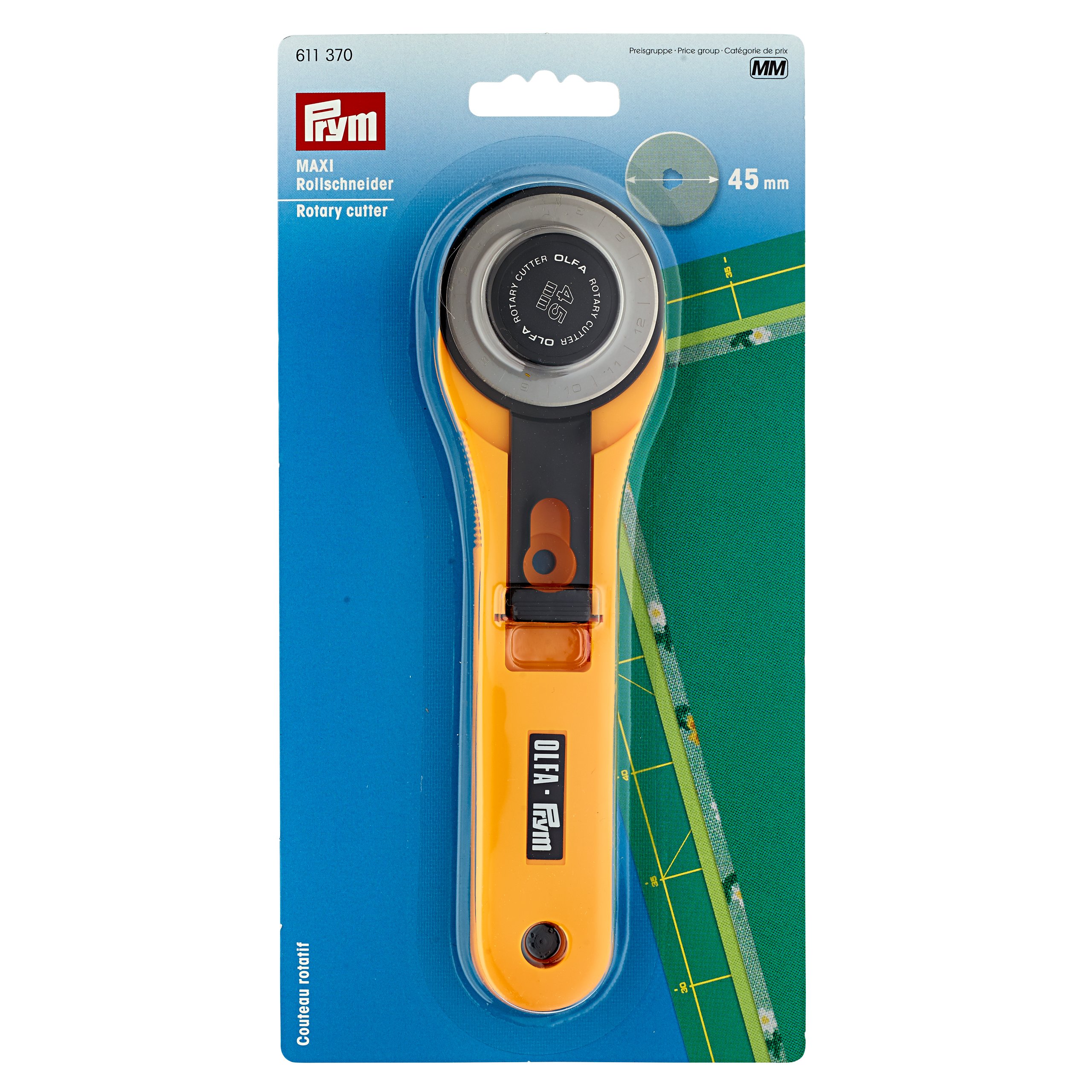 prym-611370-rollschneider-maxi-olfa-45-mm-gelb-f-r-rechts-und-linksh-nder image 3