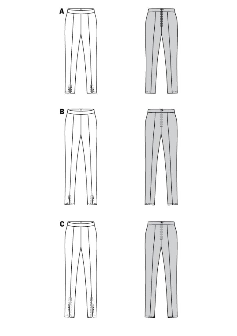 burda-style-6025-schnittmuster-leggings-mit-rei-verschluss-damen-gr-34-48 image 4