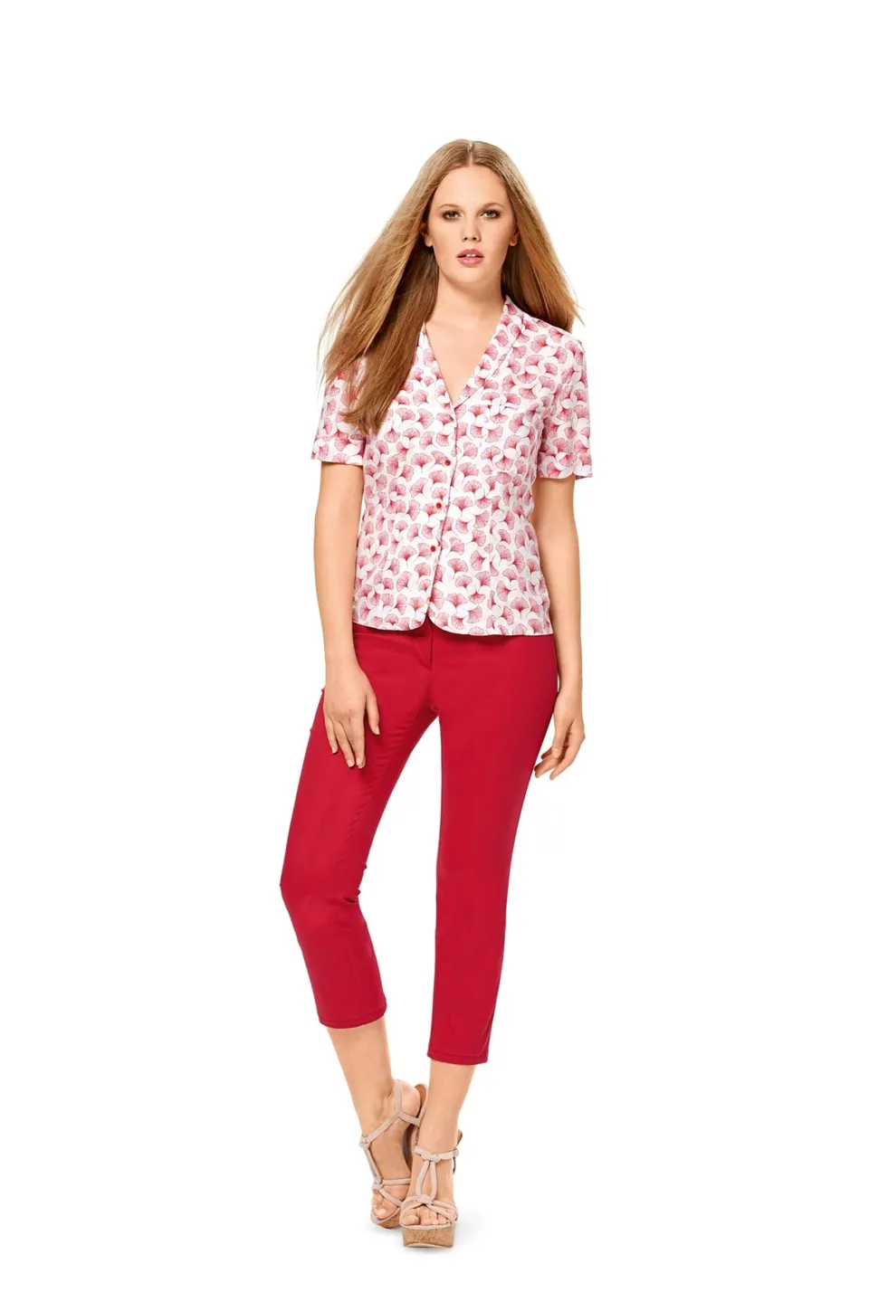 burda-style-schnittmuster-6533-damen-bluse-mit-schalkragen-gr-34-46 image 1