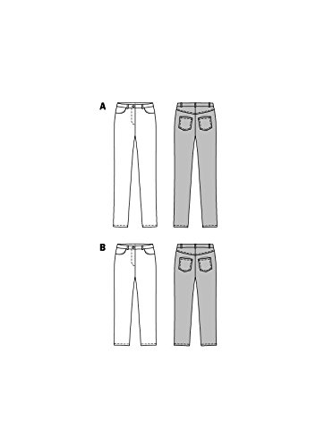 burda-style-6534-schnittmuster-damen-hose-jeans-gr-34-46-papierschnitt image 5