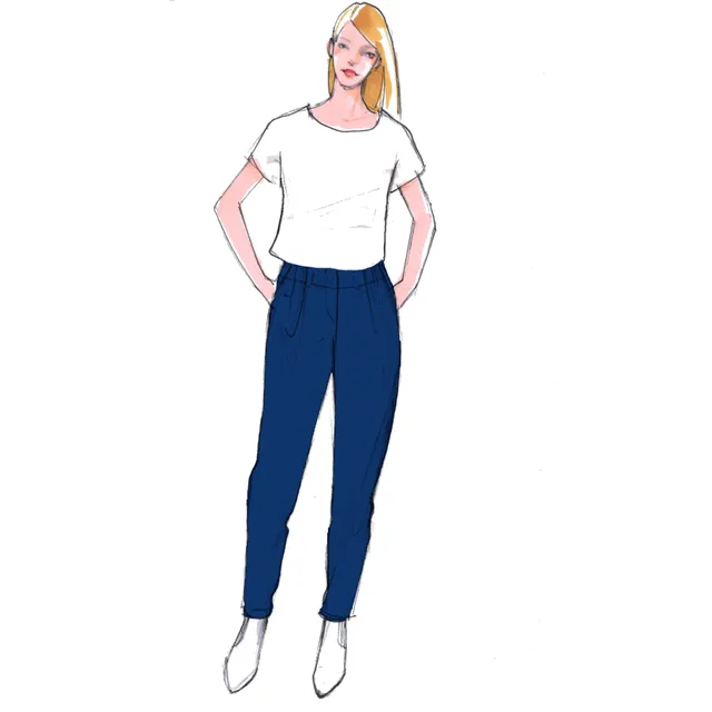 schnittmuster-berlin-bundfaltenhose-alessia-damen-hose-schnittmuster image 1