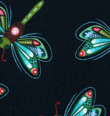 albstoffe-beetles-bugs-dragonfly-double-gauze-musselin-meterware image 4