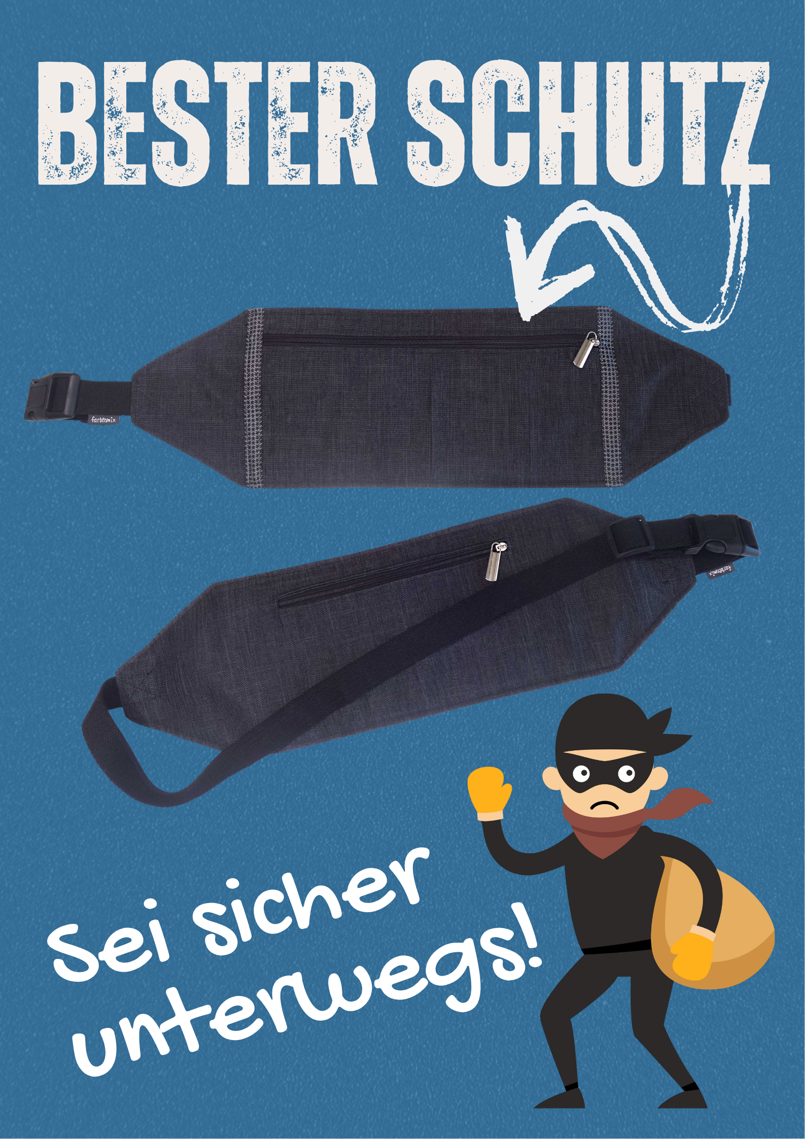 farbenmix-secretbag-flache-bauchtasche-schnittmuster-ebook image 2