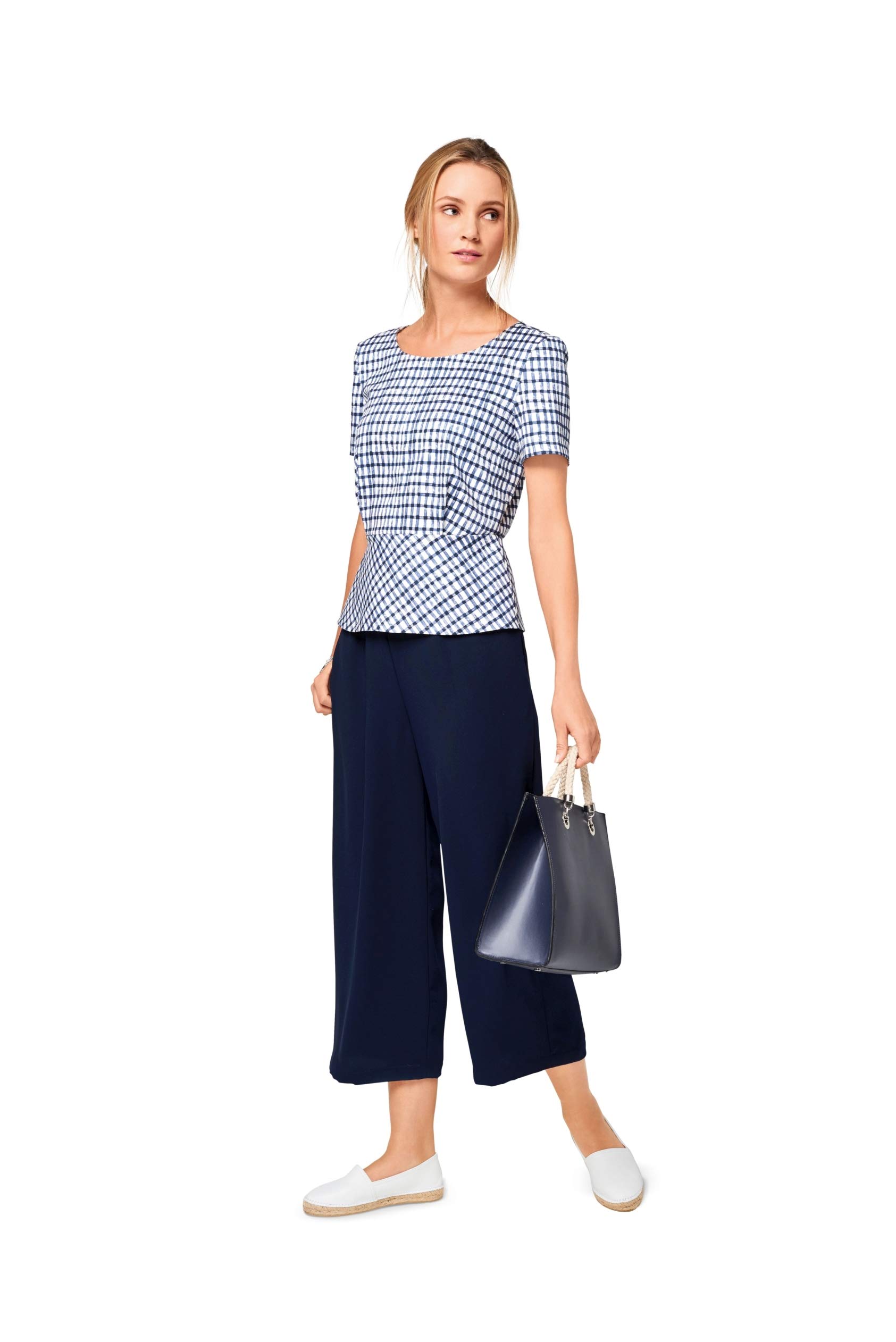 burda-style-schnittmuster-6516-damen-overall-sch-chen-top-7-8-hose-gr-34-46 image 1