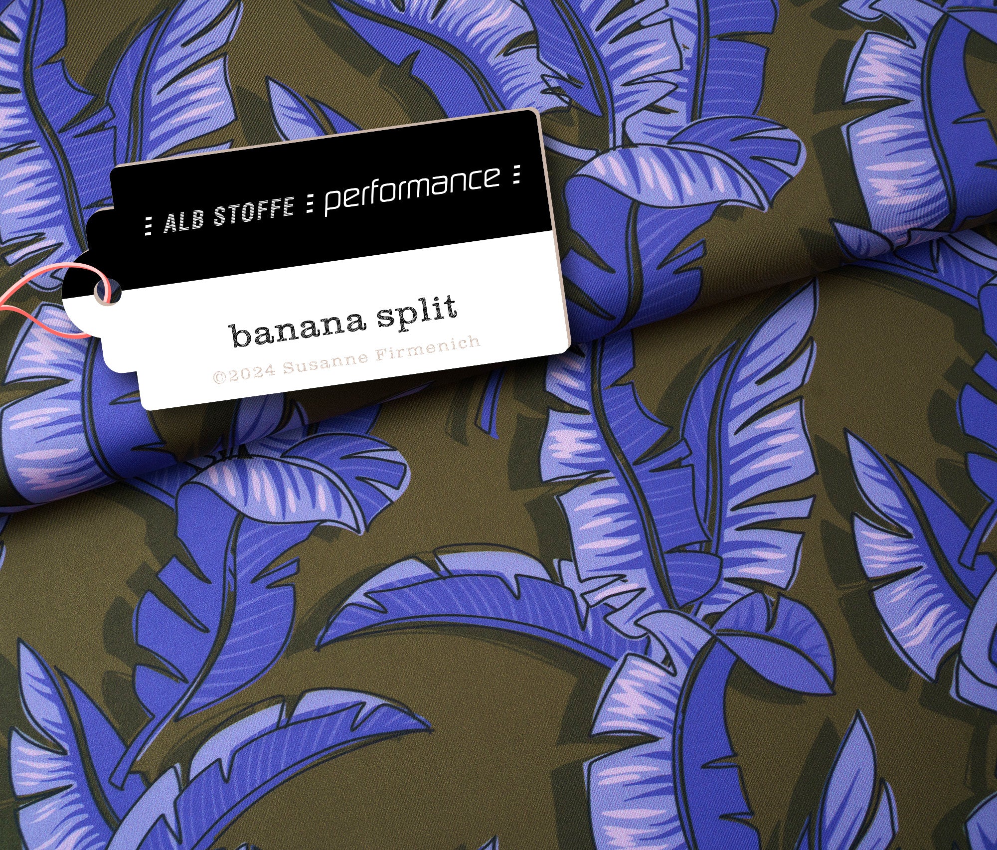 albstoffe-performance-banana-split-oliv-activewear-stoff-meterware image 1