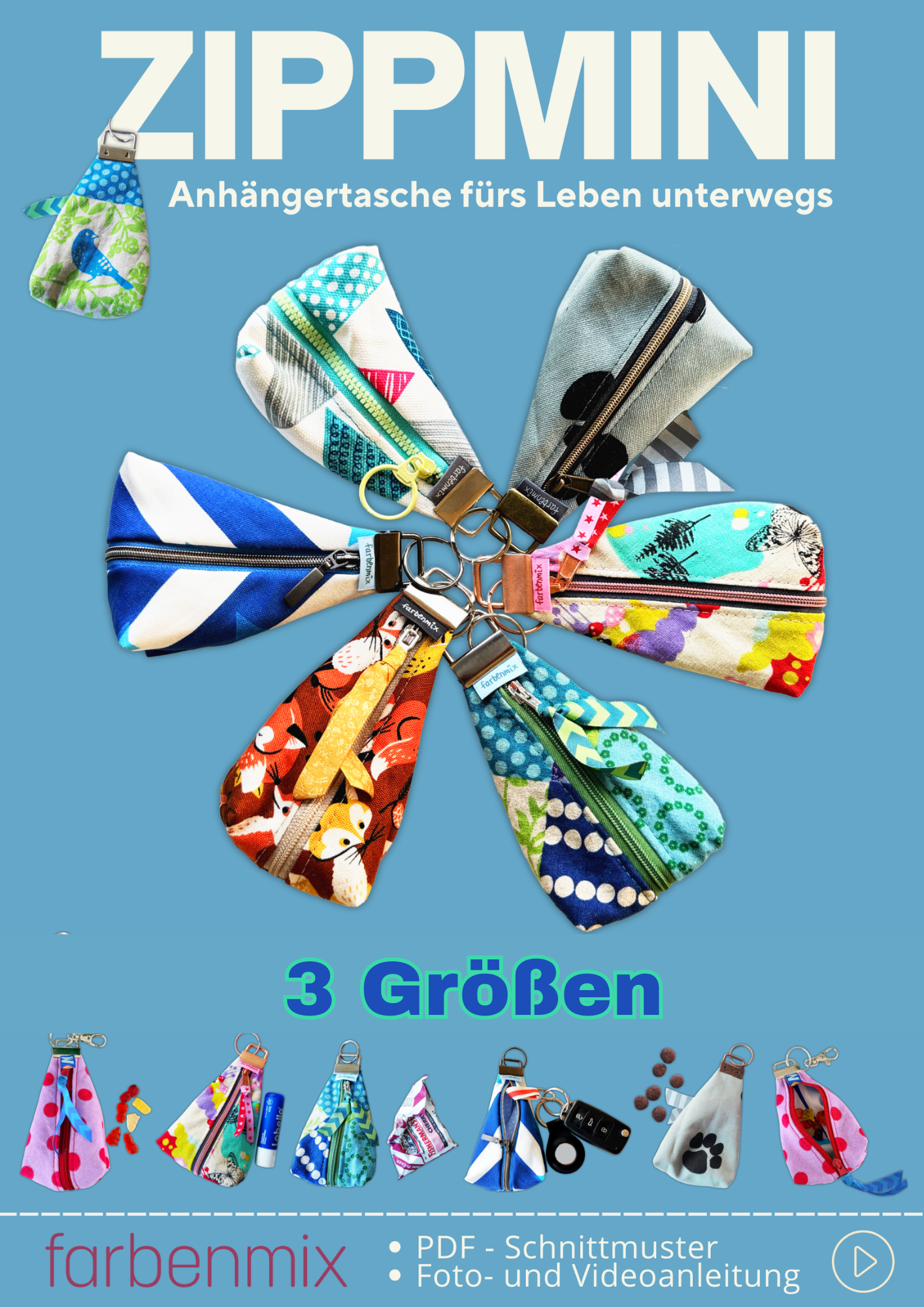 farbenmix-zippmini-anh-ngertasche-kreativ-ebook-3-gr-en image 1