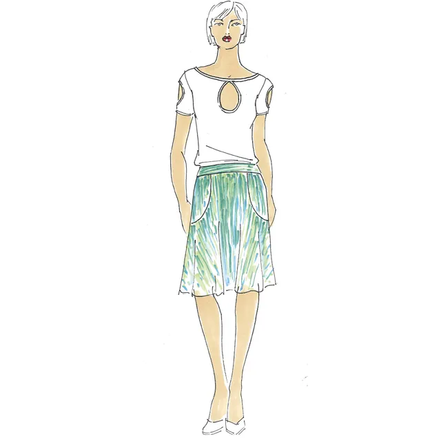 schnittmuster-berlin-glockenrock-isabelle-damenrock-papierschnitt-mit-formbund image 1