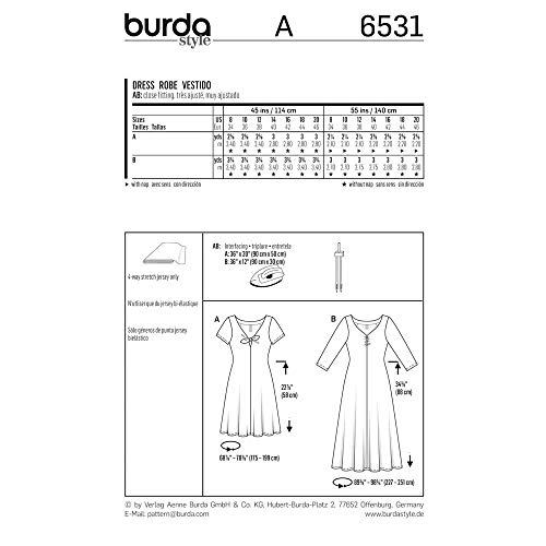 burda-style-schnittmuster-6531-damen-shirtkleid-jerseykleid-gr-34-46-level-2-lei image 4