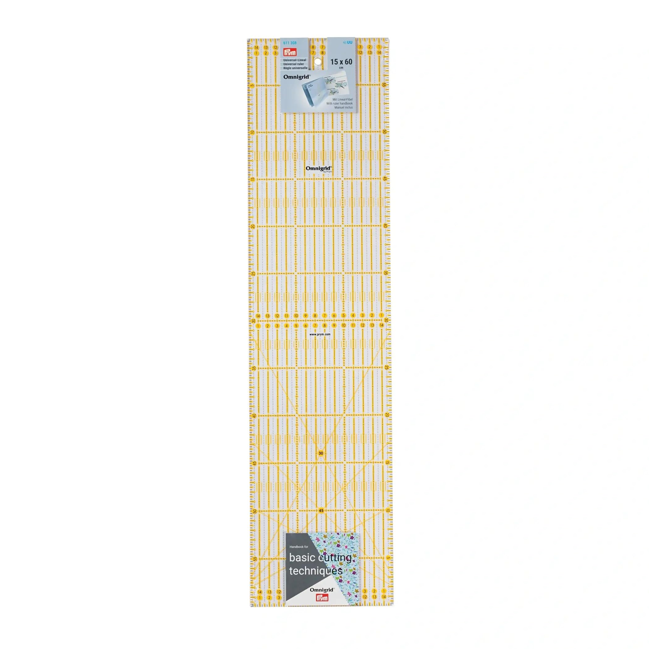 prym-universal-lineal-omnigrid-15-x-60-cm-transparent-mit-raster image 1